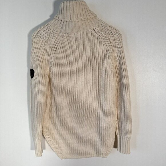 Alp N Rock Womens Simone Turtleneck Knit Sweater Chunky Cream Minimalist XS - Picture 2 of 11